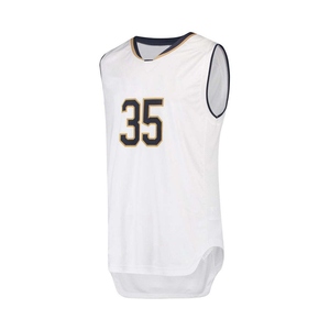 Maillot de basket-ball blanc unisexe, numéro 35, en sergé, anti-humidité, en maille, sans manches, col rond, pour adultes, toutes saisons - Product Image 1