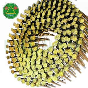 Cloueuse à gaz prête à l'emploi pour clous de palette en bobine 1-3/4" x 0.092, 9000 pièces, avec tige à vis, tige lisse et tête à motif quadrillé, en boîte - Product Image 1