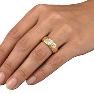 18K Solid <b>Gold</b> Milgrain Bezel <b>Set</b> Oval Engagement <b>Ring</b> Wholesale Oval Cut Lab Grown Diamond Vintage Love Band Handmade <b>Gold</b> Band - Product Image 6