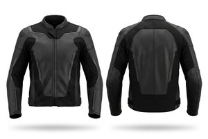 เสื้อแจ็คเก็ตมอเตอร์ไซค์หนังแท้ Pro Felt Custom Safety Apparel สำหรับผู้ชาย ดีไซน์ทันสมัย พร้อมแผงตาข่ายเพื่อการระบายอากาศ - Product Image 4