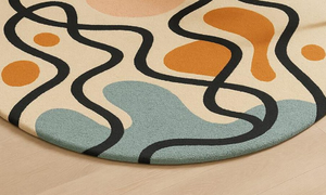 Tapis KNOT RUG en laine tuftée à la main, haute qualité, moderne, irrégulier, fait main, écologique, pour salon, chambre d'enfants, hôtels, bureau - Product Image 3