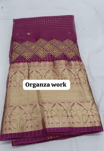 Premium Soft Organza Tissue Material <b>Fabric</b> Shiny Shimmer Sheer Textile For Luxury Designer Sarees Bridal Gowns Boutique Suits - Product Image 3