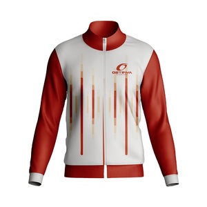 Chaqueta impermeable con cremallera para hombre hecha a medida al por mayor chaqueta de poliéster transpirable con cremallera de último diseño más vendida - Product Image 1