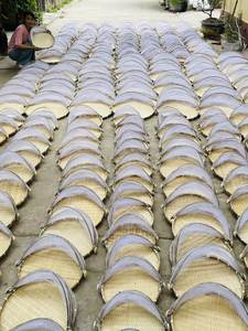 Panier de décantation traditionnel en bambou, fait main au Vietnam, couvercle alimentaire naturel pour cuisine, table à manger, pain, fruits et décoration intérieure - Product Image 5