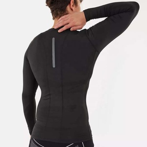 PIHA SPORTS Men's Women Fitness Gym Shirts 2022 Spandex/Polyester Solid Anti-Bacterial Quick Dry Thermal <b>Compression</b> Base Layer - Product Image 5