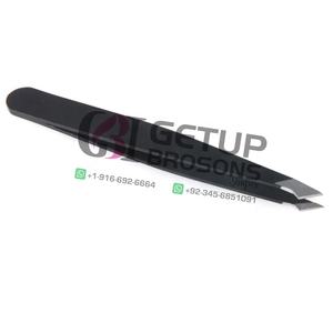 Pinzas para Extensión de Cejas Multifuncionales de Alta Calidad GETUP BROSONS IMPEX con Recubrimiento de Polvo Negro y Punta Puntiaguda, Venta al Por Mayor - Product Image 4