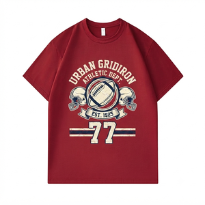 <span class=keywords><strong>T</strong></span>-shirts graphiques personnalisés <span class=keywords><strong>de</strong></span> haute qualité 100% coton Football - Product Image 2