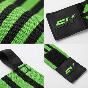 Finished End Binding Easily Fit Unisex Wrist Wraps Ideal For Cross Fit Dead Lifting Powerlifting <b>Athletics</b> Use Wrist Straps - Product Image 6