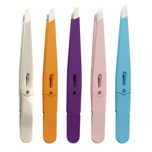 Pinzas Quirúrgicas Profesionales Java de Acero Inoxidable ESD, Coloridas, Curvas, con Punta Inclinada, Herramienta de Precisión para Belleza, Fabricación CE ISO OEM - Product Image 5