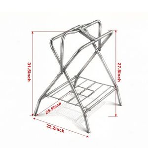 Porta Sella Pieghevole per Garage: Supporto Comodo e Salvaspazio con Funzione Pieghevole - Product Image 3
