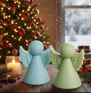 Vela Decorativa Hecha a Mano con Forma Personalizada en Tonos Pastel, Decoración Moderna para el Hogar y Regalo para Acción de Gracias, Diwali, Navidad y Pascua - Product Image 3