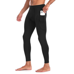 Leggings de compression pour hommes haute performance, personnalisables, séchage rapide, respirants, pour le sport et l'entraînement en extérieur - Product Image 1