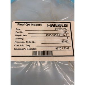 Support pour plaques de quartz HERAEUS 3464, référence 4705-185-34 - Équipements et pièces semi-conductrices de confiance à l'échelle mondiale chez - Product Image 1