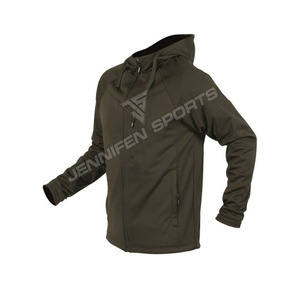 Veste de chasse d'hiver pour homme de haute qualité en toile 100% coton avec fermeture éclair personnalisée, respirante et à col montant - Product Image 2