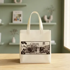 Sac fourre-tout personnalisé en non-tissé thermosoudé avec impression sérigraphique, écologique, réutilisable, personnalisable, pour exposition, emballage cadeau, sac à main - Product Image 1