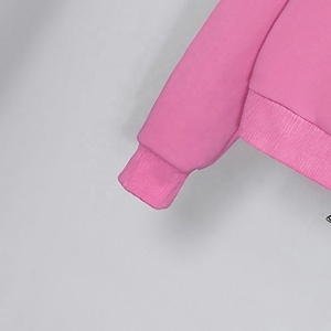 Conjunto de chándal de dos piezas a la moda para mujer, Sudadera con capucha y hombros caídos con patrón sólido, diamantes de imitación de invierno, último diseño, venta al por mayor - Product Image 6