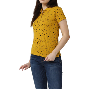 เสื้อโปโลผู้หญิงแบรนด์ส่วนตัว ดีไซน์ใหม่ล่าสุด ผ้าฝ้าย 100% น้ำหนักเบา ปักโลโก้ เสื้อโปโลสุภาพสตรี - Product Image 1