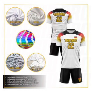 เสื้อฟุตบอลพรีเมียมแบบกำหนดเองได้ พร้อมชื่อและหมายเลขทีม ระบายอากาศได้ดี เหมาะสำหรับผู้ชายและผู้หญิง - Product Image 3