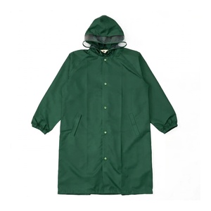 Impermeable con Capucha Verde de EVA para Adultos, Manga Larga, Universal, Ligero, Estilo Simple para Senderismo al Aire Libre - Product Image 2