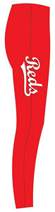 <b>Red</b> Yoga <b>Leggings</b> Full Length High Waist Elastic Waist Heat Transfer Printed With Customized Colors Workout <b>Women's</b> <b>Leggings</b> - Product Image 4