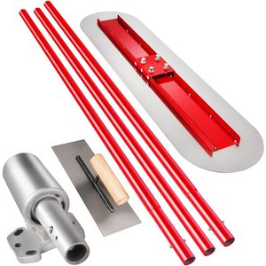 Kit di Strumenti per Lisciatura del Cemento in Acciaio al Manganese 1200x300mm, Attrezzo per Costruzioni e Piscine - Product Image 1
