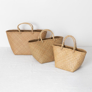 Nouveaux sacs pour femmes en jonc de mer, design luxueux, tissage artisanal, sac cadeau en jonc de mer, prix le plus bas du Vietnam - Product Image 4