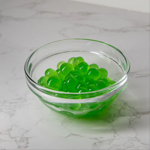 Perles de boba éclatantes à la pomme verte, bouteille de 3,4 kg, jus de fruits de Taïwan, garniture pour bubble tea, certifiées Halal et HACCP - Product Image 1