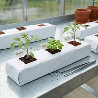 Bolsas de Cultivo de Fibra de Coco al por Mayor, Hechas de Plástico, Capacidad de 1000 ml, Ecológicas, para Plántulas e Hidroponía