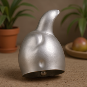 Campana de mesa de aluminio hecha a mano - Diseño Quince, accesorio de mesa de metal, conformada a mano, venta al por mayor, India - Product Image 3