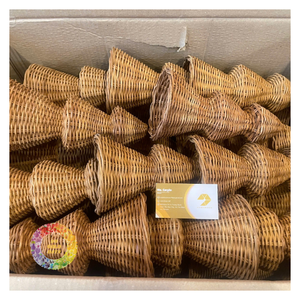 Adorno Navideño Redondo de Ratán Ecológico Vintage, el Más Vendido de 99 Gold Data, Decoración para el Hogar y la Cocina, Hecho en Vietnam - Product Image 3