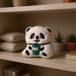 Ornamento Decorativo Ilan Milk Tea Panda 1 Pezzo Decorazione per la Casa in Tessuto - Product Image 3