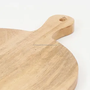 Eco Chef Gourmet ardoise fine en bois de manguier avec finition naturelle, planche à découper de forme ronde pour la cuisine et les légumes - Product Image 2