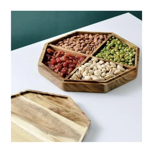 Best Design Wood <b>Candy</b> Nuts Box Customized Stainless Steel & Wood Dried Fruit Mixed Dry Nuts Box With Lid - Product Image 3