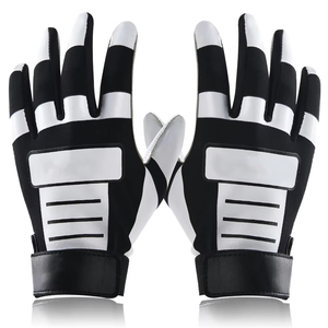 Guantes de Béisbol y Sóftbol de la Mejor Calidad para Entrenamiento, Adultos, 100% Algodón Transpirable, Cierre de Hebilla, Razers Impex, Mano Izquierda, Blanco - Product Image 4