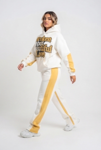 Survêtements Hip Hop Homme avec Broderie Effet Vieilli 2-en-1, Grammage Lourd, comprenant un Sweat à Capuche à Épaules Tombantes et un Pantalon de Survêtement à Jambes Larges - Product Image 2