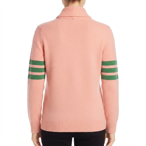 Custom Logo Vintage Sorority <b>Cardigan</b> <b>Shawl</b> <b>Collar</b> College Sweater Pink Green Greek Preppy Winter Apparel for Women - Product Image 4