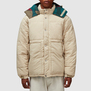 Veste matelassée pour homme, élégante, personnalisée, avec capuche, boutons et fermeture éclair, ultra chaude pour l'hiver - Product Image 1