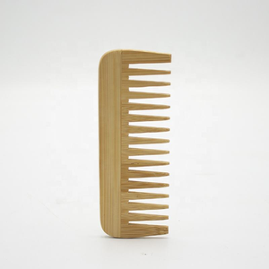 Peigne à cheveux et à barbe en bambou naturel, très vendu pour l'hôtellerie - Product Image 5