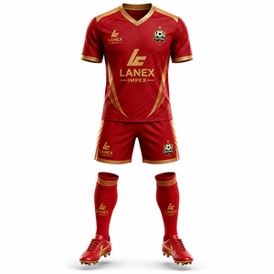 Uniformes de Fútbol Personalizados al por Mayor para Clubes y Equipos, Camisetas de Fútbol Profesionales con Pantalones Cortos y Calcetines a Juego con Logotipo - Product Image 5