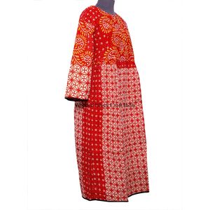 Vestido largo maxi de diseño nuevo y calidad estándar con estampado serigrafiado para mujer, a la moda, al mejor precio para exportación desde India. - Product Image 5