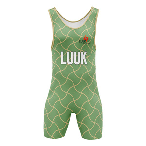 Uniforme de Lucha Libre para Equipos Americanos, Singlet con Logotipo Personalizado, Ropa de Lucha Libre de Alta Elasticidad, Sublimación, Fabricante OEM - Product Image 1