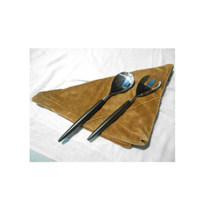 Ensemble de cuillères et fourchettes de luxe en acier inoxydable avec poignées élégantes, compatibles lave-vaisselle et durables - Product Image 1