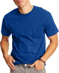 Camiseta de Manga Corta para Hombre a Precio Bajo, 240 g/m², Algodón Grueso, Diseño Liso en la Parte Delantera, Secado Rápido, Transpirable, Informal - Product Image 1