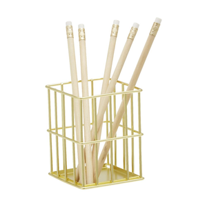 Portalápices de Latón Multifuncional para Accesorios de Oficina, Diseño Exclusivo, Soporte para Lápices - Product Image 1