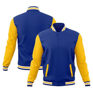 Chaqueta Varsity Luminosa en la Oscuridad para Hombre, Mezcla de Poliéster, Visibilidad Nocturna, Estilo Béisbol Universitario, Estampado Reflectante, Ropa de Calle de Seguridad - Product Image 1