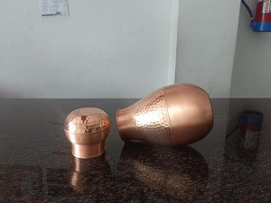 Textured Copper Vintage Luxury <b>Large</b> Capacity Leak Proof <b>Water</b> <b>Bottle</b> for Home Use - Product Image 4