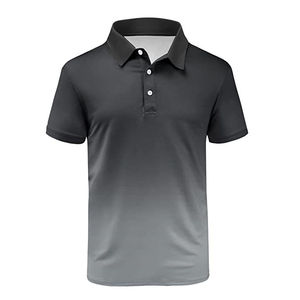 Camisas de Cuello Alto para Hombre, Sublimadas, de Manga Corta, Corte Regular, con Logotipo Personalizado, 100% Poliéster, Secado Rápido, OEM, Venta al Por Mayor - Product Image 2