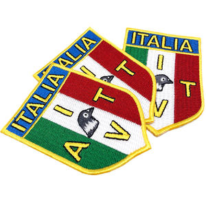 OEM 2026 – Nouveaux patchs brodés personnalisés en gros avec logo, badges thermocollants en tissu pour vêtements - Product Image 2