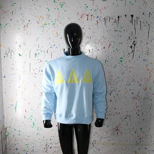 Sweat-shirt à col montant 100% coton avec broderie appliquée, col large, URBAN PRODUCTIONS - Product Image 4