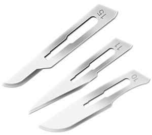 ใบมีดแกะสลักเหล็ก 10 11 15 สำหรับทำเครื่องประดับ DIY เครื่องมือ SUNTOOLS/STIPL รุ่น 236C รูปทรงไม่สม่ำเสมอ - Product Image 1